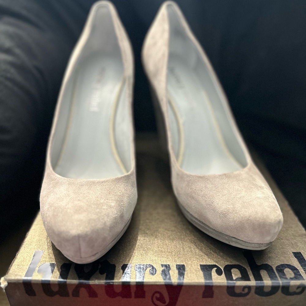 Luxury Rebel Women's Beige Heels